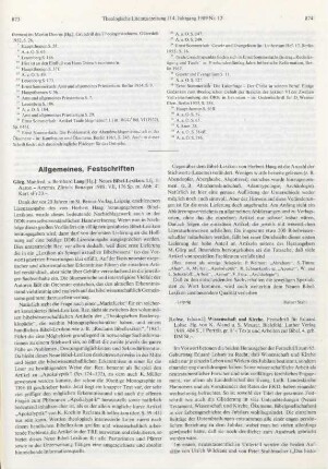 874-875 [Rezension] Wissenschaft und Kirche