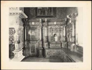 Rathaus, Lübeck (?): Innenansicht (aus: Blätter für Architektur und Kunsthandwerk, 14. Jg., 1901, Tafel 74?)