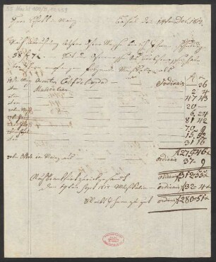Brief an B. Schott's Söhne : 14.12.1812