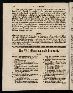 690-694, Inhalt; Eingang; Evangelium