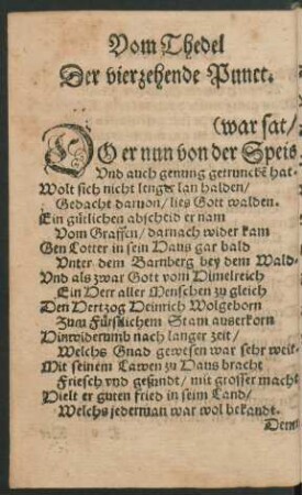 Der vierzehende Punct.