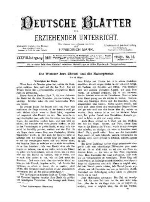 Die Wunder Jesu Christi und die Naturgesetze