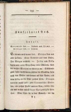 Funfzehntes Buch.