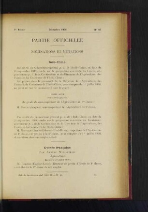 Partie Officielle. No. 69.