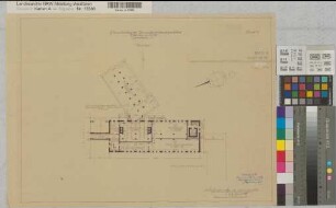 Münster (Münster) Erweiterung des Regierungsdienstgebäudes Domplatz 1 Grundriß Kellergeschoß 1952 1 : 200 37 x 51 Pause Staatsneubauleitung Münster Regierung Münster Nr. 33979