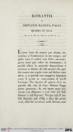 Ritratto di Giovanni Batista Paggi