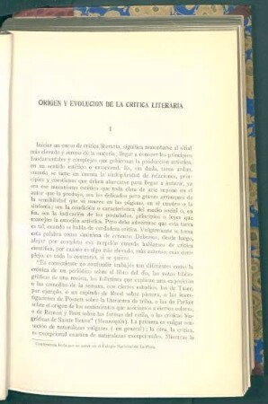 Origen y evolución de la crítica literaria