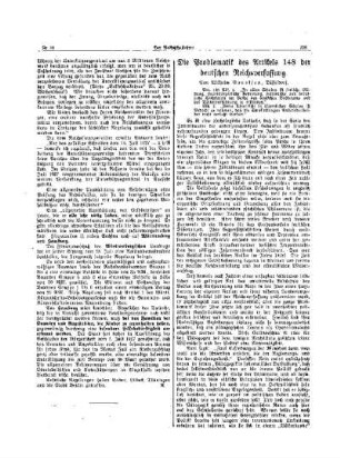 Die Problematik das Artikels 148 der deutschen Reichsverfassung