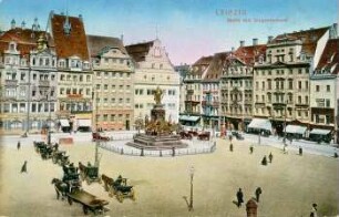 Leipzig: Markt mit Siegesdenkmal