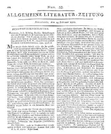 Decken, J. F. von der: Betrachtungen über das Verhältniß des Kriegsstandes zu dem Zwecke der Staaten. Hannover: Helwing 1800
