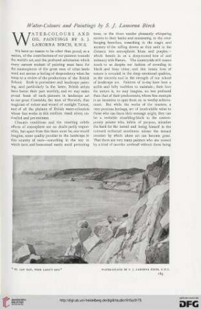 64: Water-colours and oil paintings by S. J. Lamorna Birch, R.W.S.