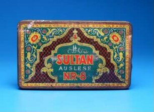 Zigarettenmarke "Sultan Auslese No.8" 25 Stück Blechpackung
