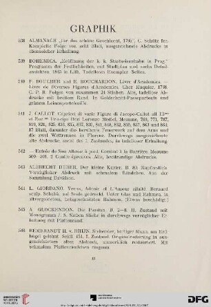 Graphik (Nr. 538-555)