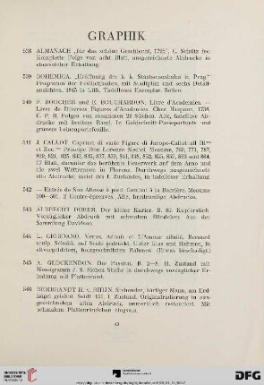 Graphik (Nr. 538-555)