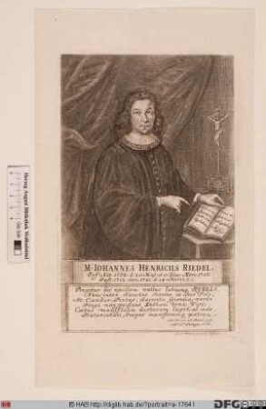 Bildnis Johann Heinrich Riedel (Rüdel)