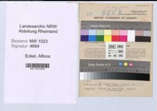 Entnazifizierung Alfons Eckel , geb. 01.10.1909 (Vermessungsrat)