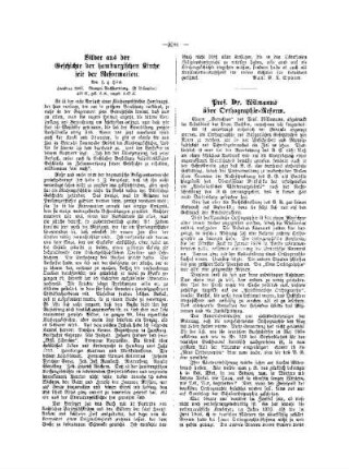 Prof. Dr. Wilmanns über Orthographie-Reform