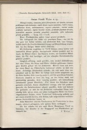 Omias Viertli Weise n. sp.