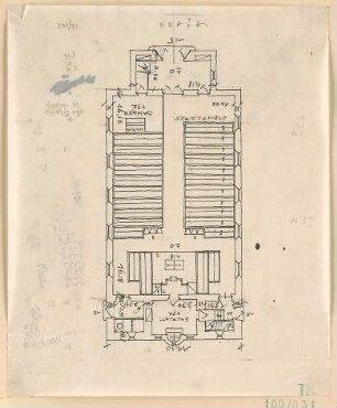Fischer, Theodor; Gauting / Starnberg (Bayern); Ev. Christuskirche - Grundriss
