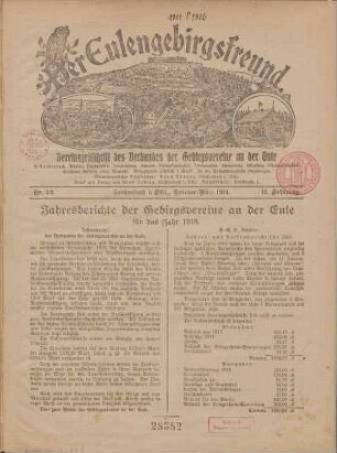 1919, Nr. 1/2 (Februar/März)
