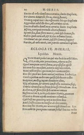Ecloga IX. Moeris.