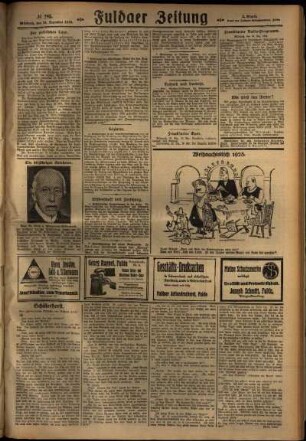 Zweite Ausgabe vom Mittwoch, den 19. Dezember 1928.