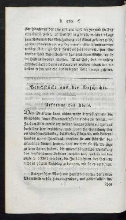 Bruchstücke aus der Geschichte