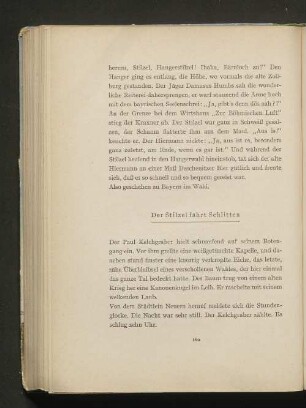 Der Stilzel fährt Schlitten