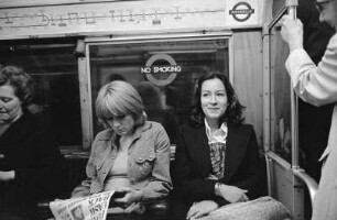 In London in der Underground