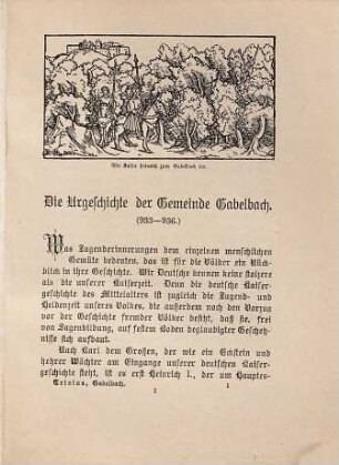 Aus der Chronik der Gemeinde Gabelbach