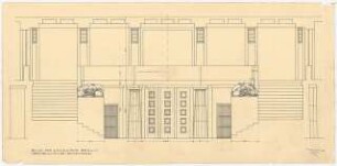 Haus des Bundes der Landwirte, Berlin: Schnitt Vestibül 1:20, Putzmaße