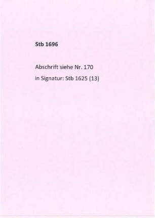 13: [Abschriften der Einträge]: Nr. 170-183