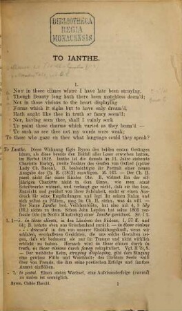 Childe Harold's pilgrimage : a romaunt