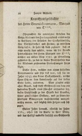 Krankheitsgeschichte ...