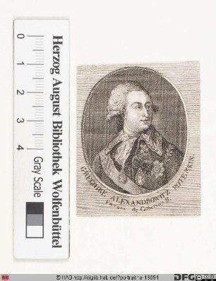 Bildnis Grigorij Aleksandrowitsch Potemkin (1783 Fürst Tawritscheskij)
