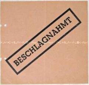 Propagandaflugblatt der DFU gegen die geplanten Notstandsgesetze