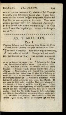XX. Timoleon