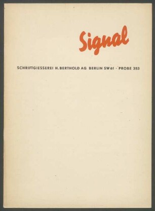 Signal, Probe 353