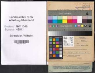 Entnazifizierung Wilhelm Schneider , geb. 30.06.1900 (Ingenieur)