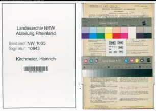 Entnazifizierung Heinrich Kirchmeier , geb. 02.03.1898 (Steiger)