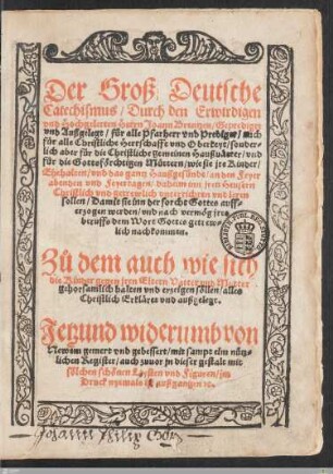 Der Groß Deutsche Catechismus