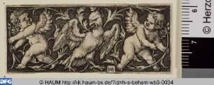 Querfüllung mit dem Adler und den beiden Genien