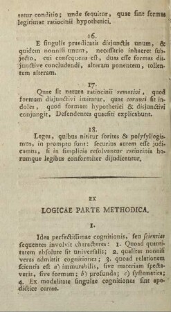 Ex logicae parte methodica.