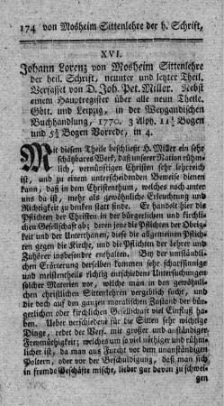 Sittenlehre der heiligen Schrift. T.9.