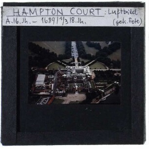 London, Hampton Court : Luftaufnahme
