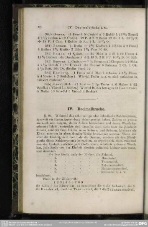 IV. Decimalbrüche