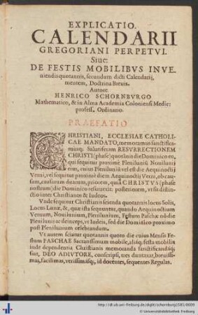 Explicatio Calendarii Gregoriani Perpetui