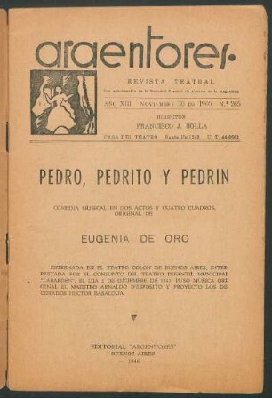 1946026500: Teatro infantil