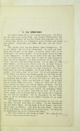 1. Das Schulzimmer