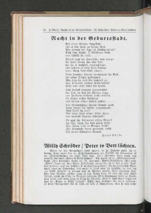 Willy Schröder / Peter to Bett lüchten
